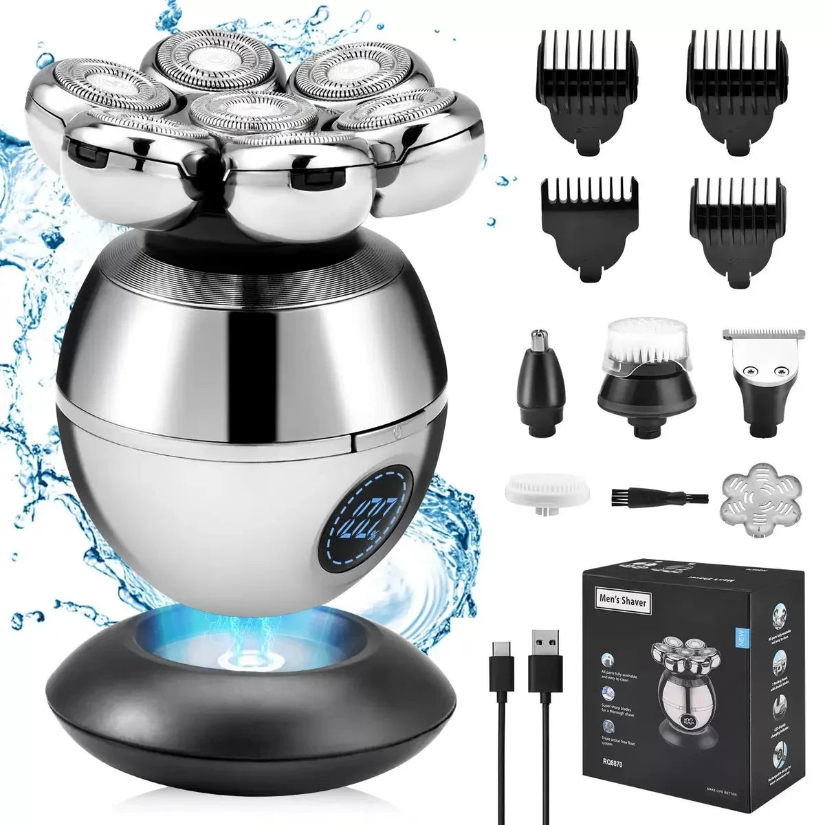 Electric Shaver 7D Floating Cutter.