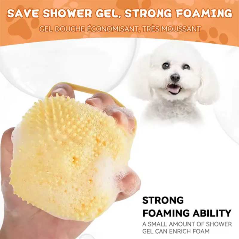 Bath Massage Brush for Dog and Cat.