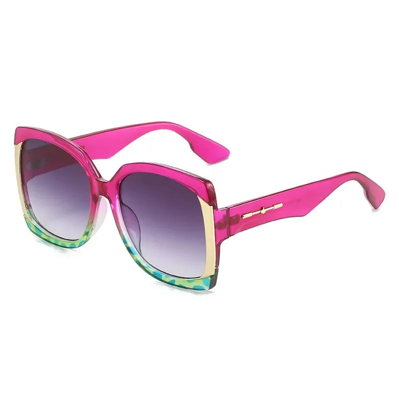 European and American Big square Frame Luxury Sunglasses.