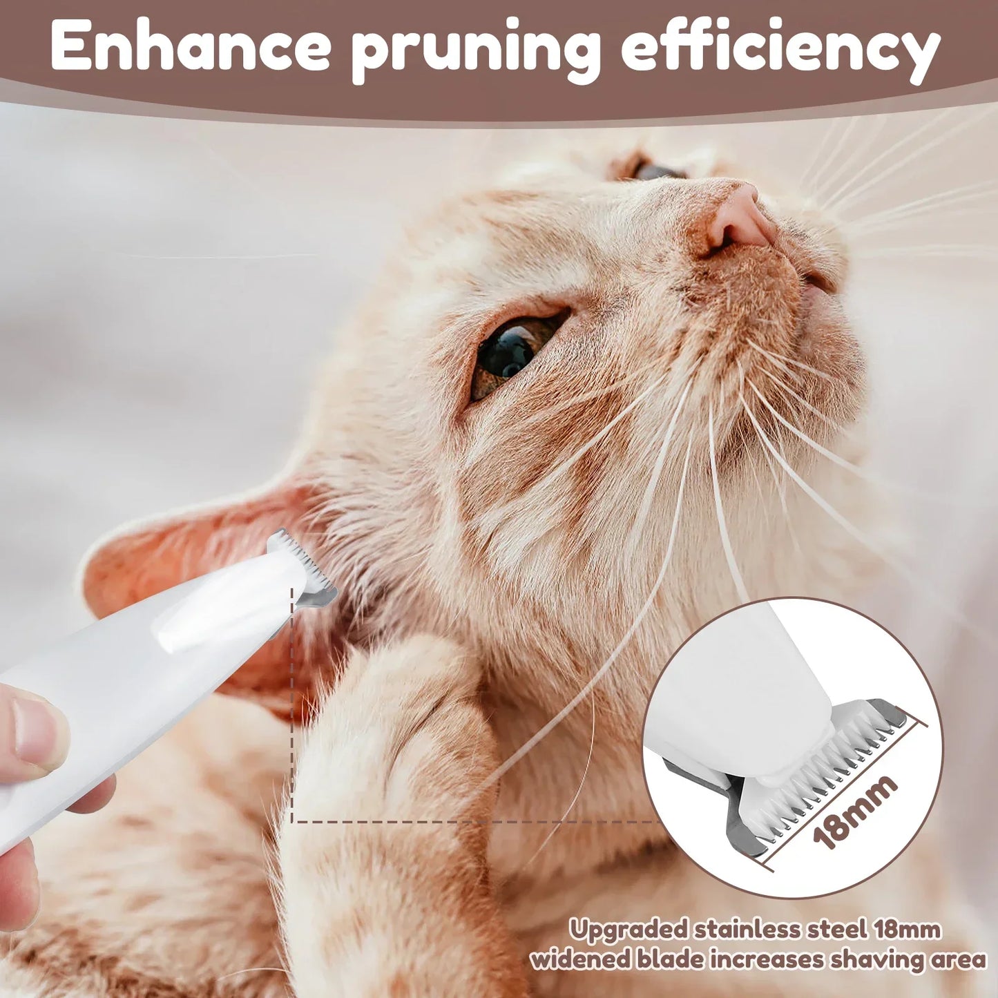 Dog Paw Trimmer with LED Light Fully Waterproof.
