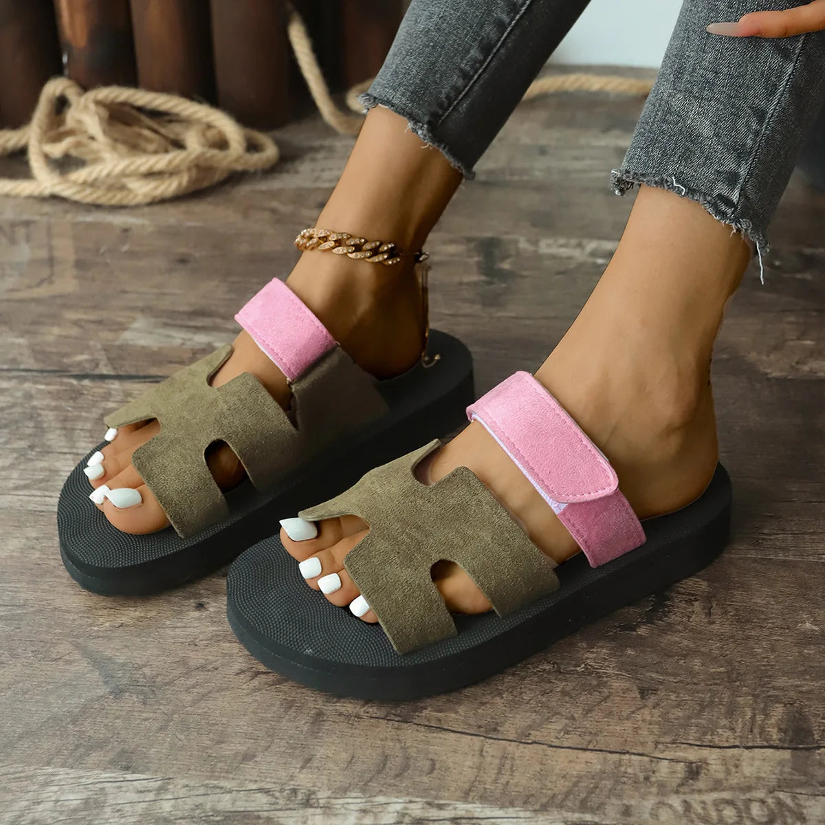 Summer Thick bottom Sandal Slippers.