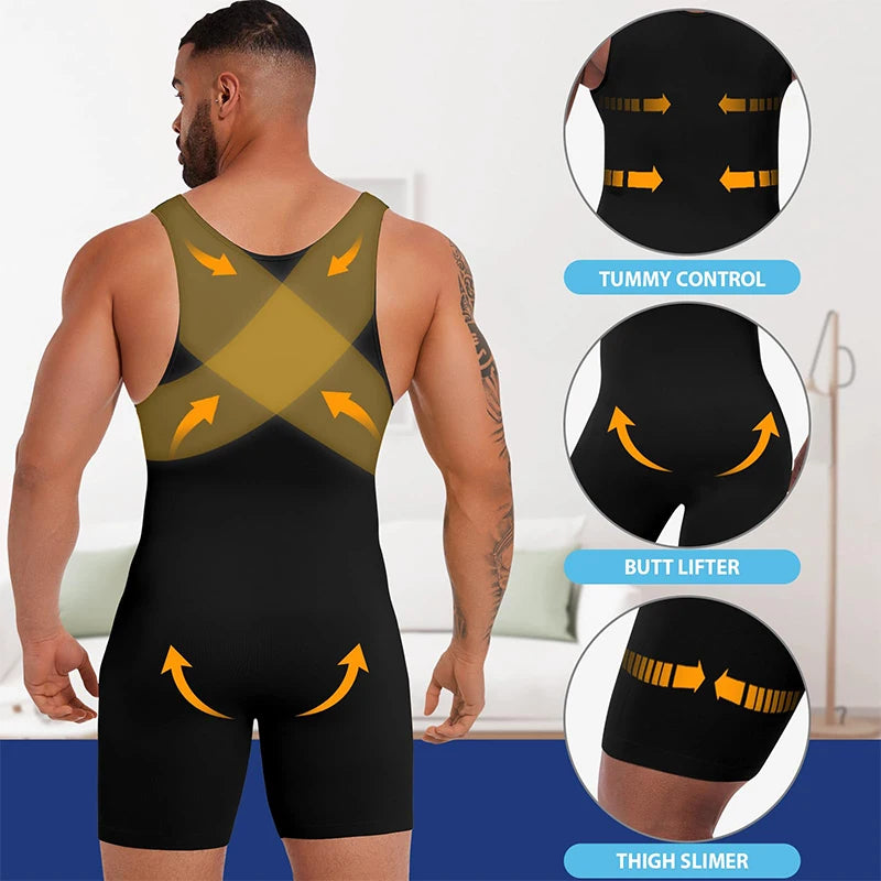 Men Full Body Shape wear Waist Trainer Underwear. - BLAKESTORE-NG