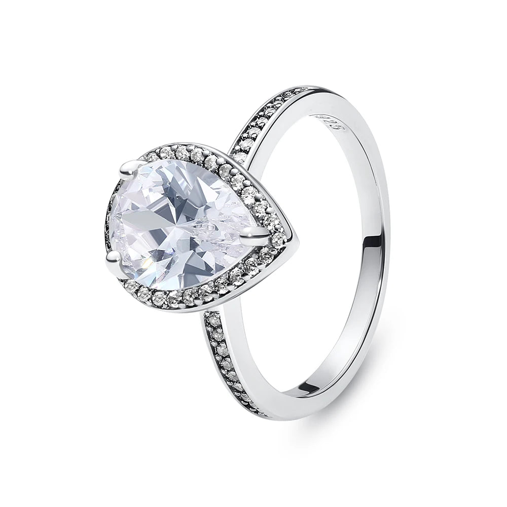 Love heart 925 Sterling Silver Rings For Women - BLAKESTORE-NG