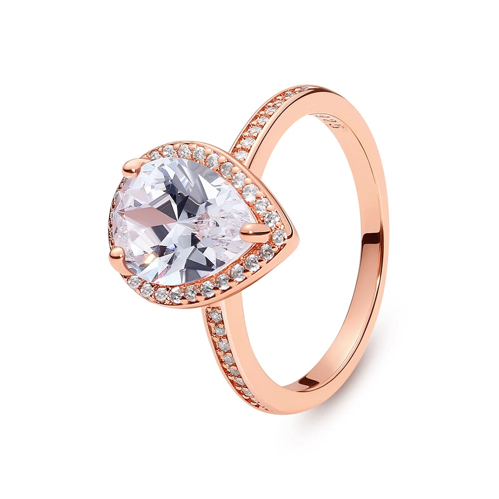 Love heart 925 Sterling Silver Rings For Women - BLAKESTORE-NG
