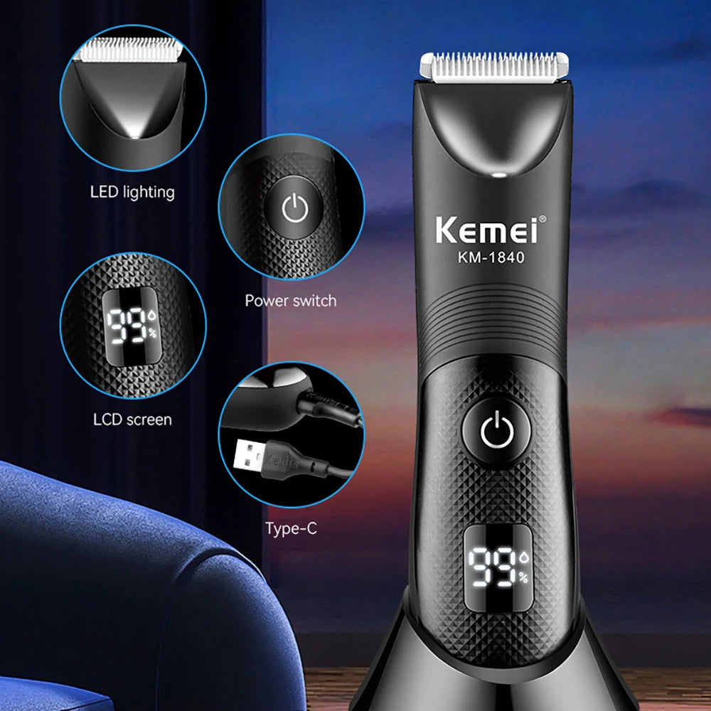 Kemei Electric Groin Ball Hair Trimmer.