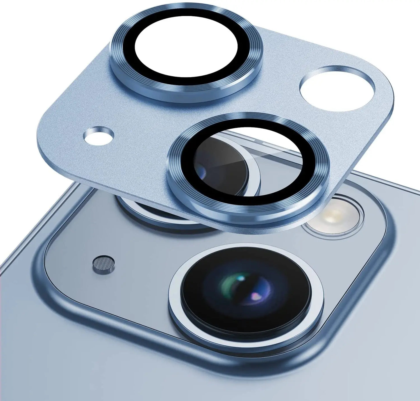 Metal Tempered Glass Camera Lens Protector Film Cover For iPhone.
