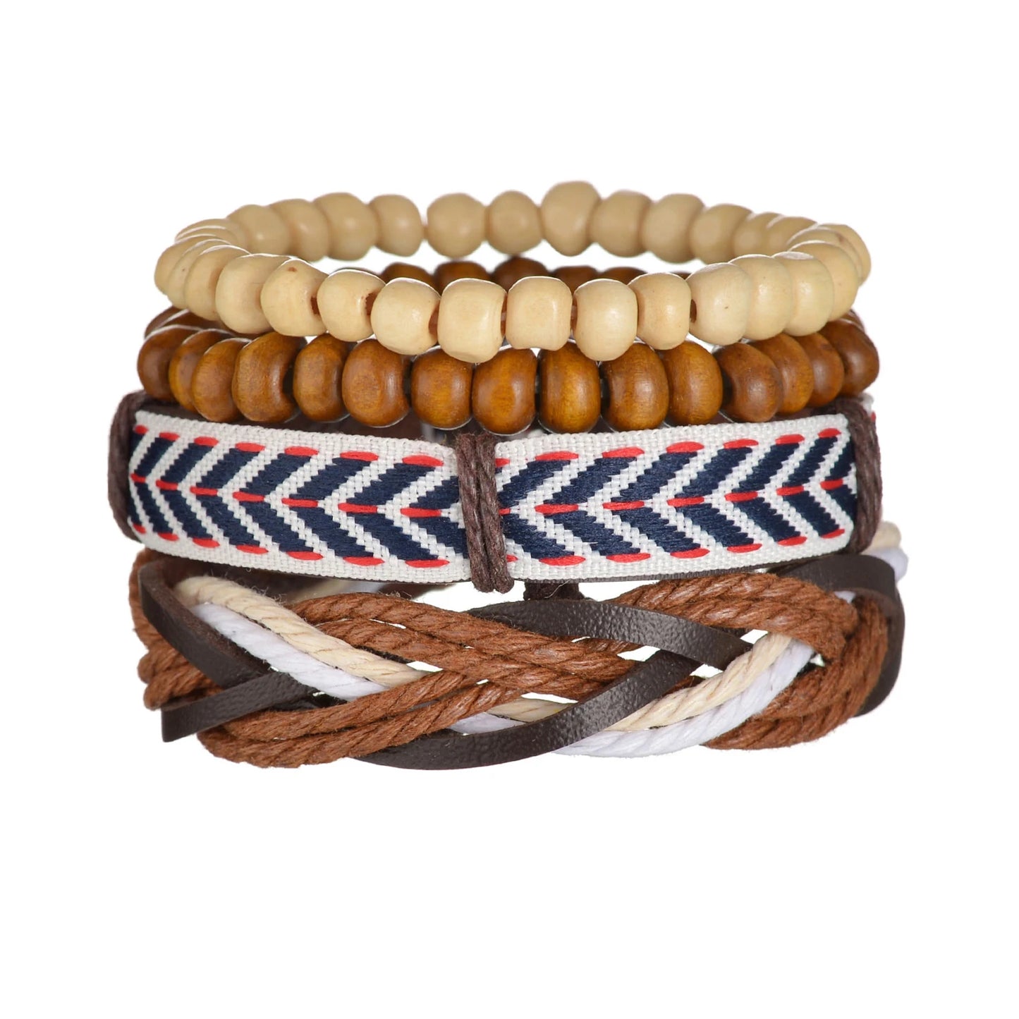 Multilayer Black Leather Jewelry Charm. Bracelets & Bangles for Men. - BLAKESTORE-NG