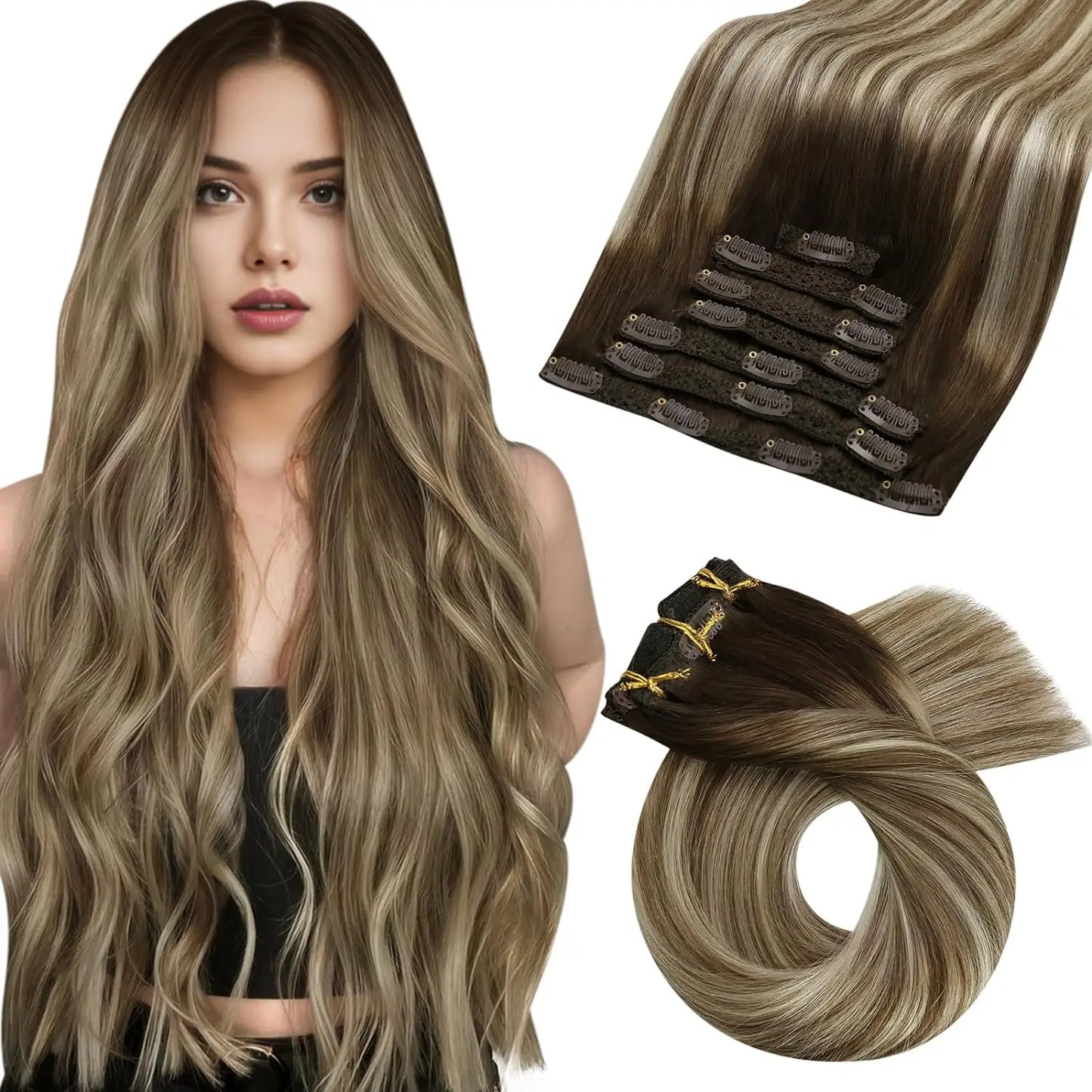 Moresoo Clip-in Hair Extensions.