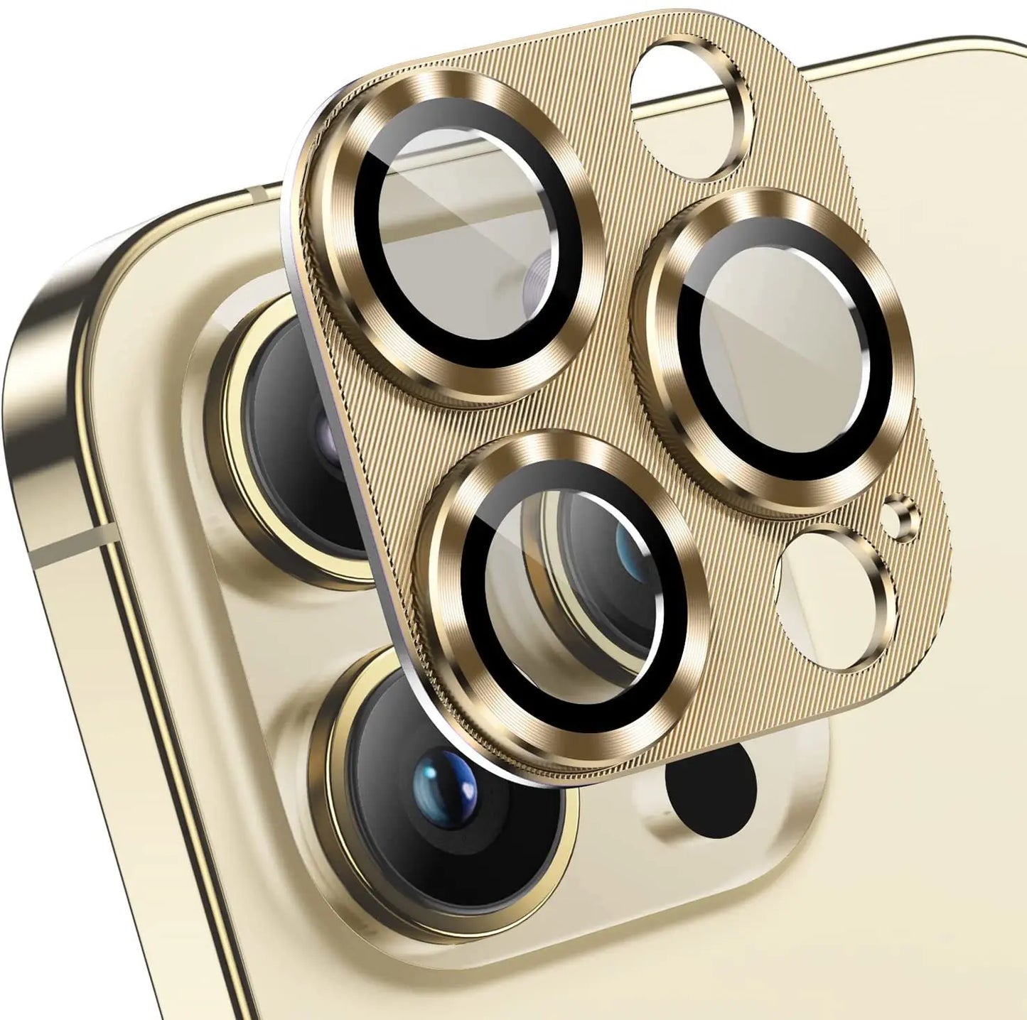 Metal Tempered Glass Camera Lens Protector Film Cover For iPhone.