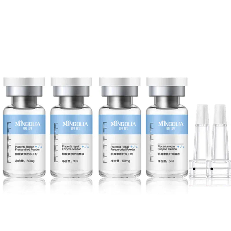 BLAKESTORE-NG 2 pairs Oligopeptide Placenta Freeze-dried Powder Essence Repair Facial Moisturiz Hydrating Pore Shrinkage Skin Rejuvenation Skin Care