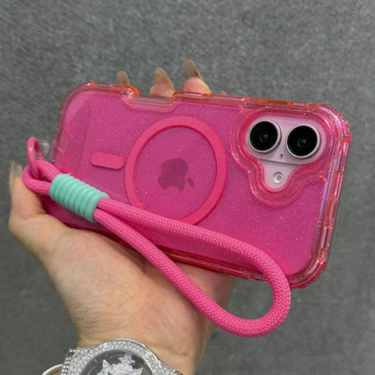 Glitter Transparent Magnetic MagSafe Case for IPhone 17 - BLAKESTORE-NG