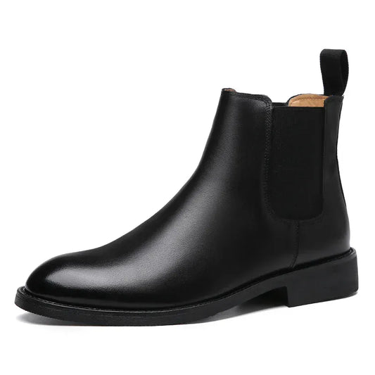 BLAKESTORE-NG Shoes Men’s Retro Chelsea Boots – Genuine Leather British Style Ankle Boots