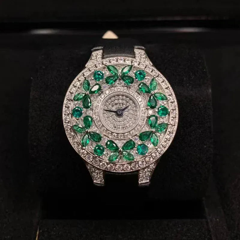 Luxury Colorful Women’s Quartz Watch | Elegant Jewel Bracelet Timepiece - BLAKESTORE-NG