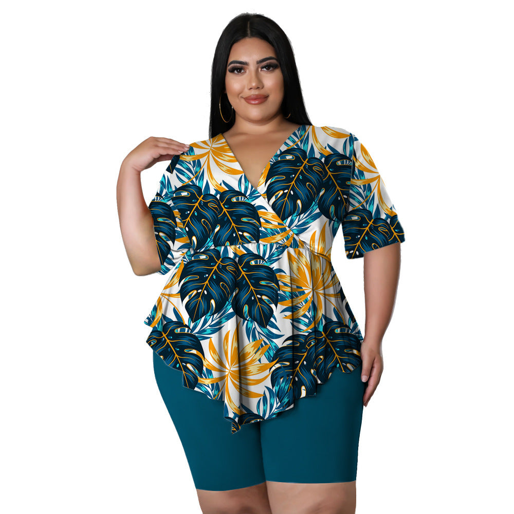 Bohemia Printed Sexy Outfit Plus Size - BLAKESTORE-NG