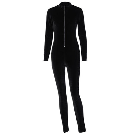 Women Long Sleeve Skinny Jumpsuit - BLAKESTORE-NG