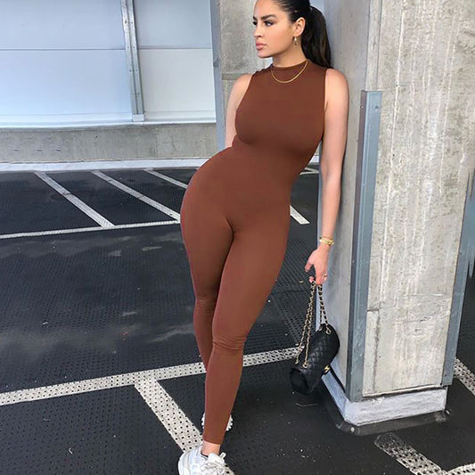 Sexy Skinny Sleeveless Jumpsuit - BLAKESTORE-NG