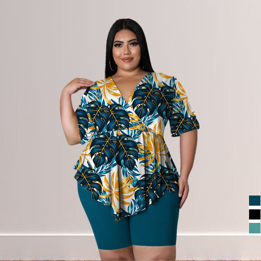Bohemia Printed Sexy Outfit Plus Size - BLAKESTORE-NG