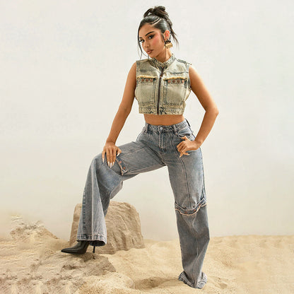 Y2k Baggy  Streetwear Denim Pants - BLAKESTORE-NG