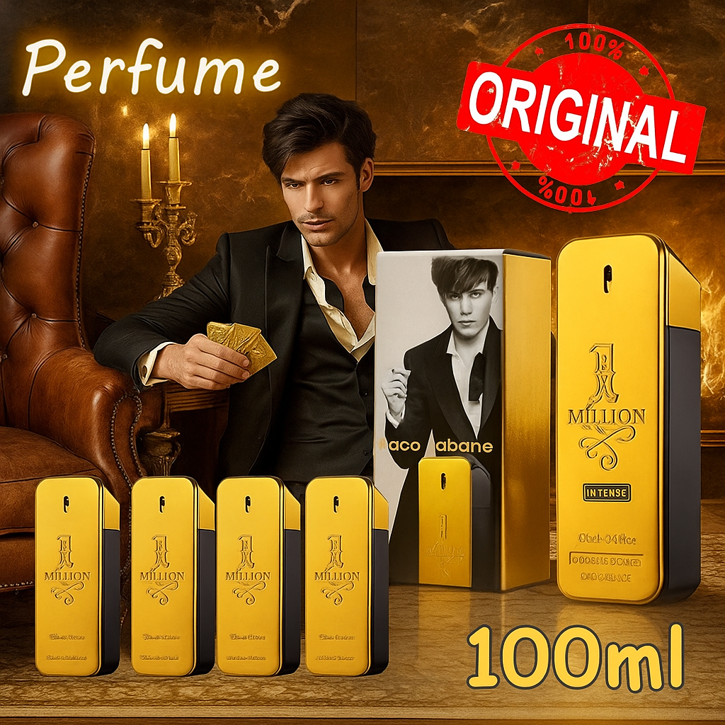 Original Million Gold Hombre Perfume for Men & Women-100Ml.