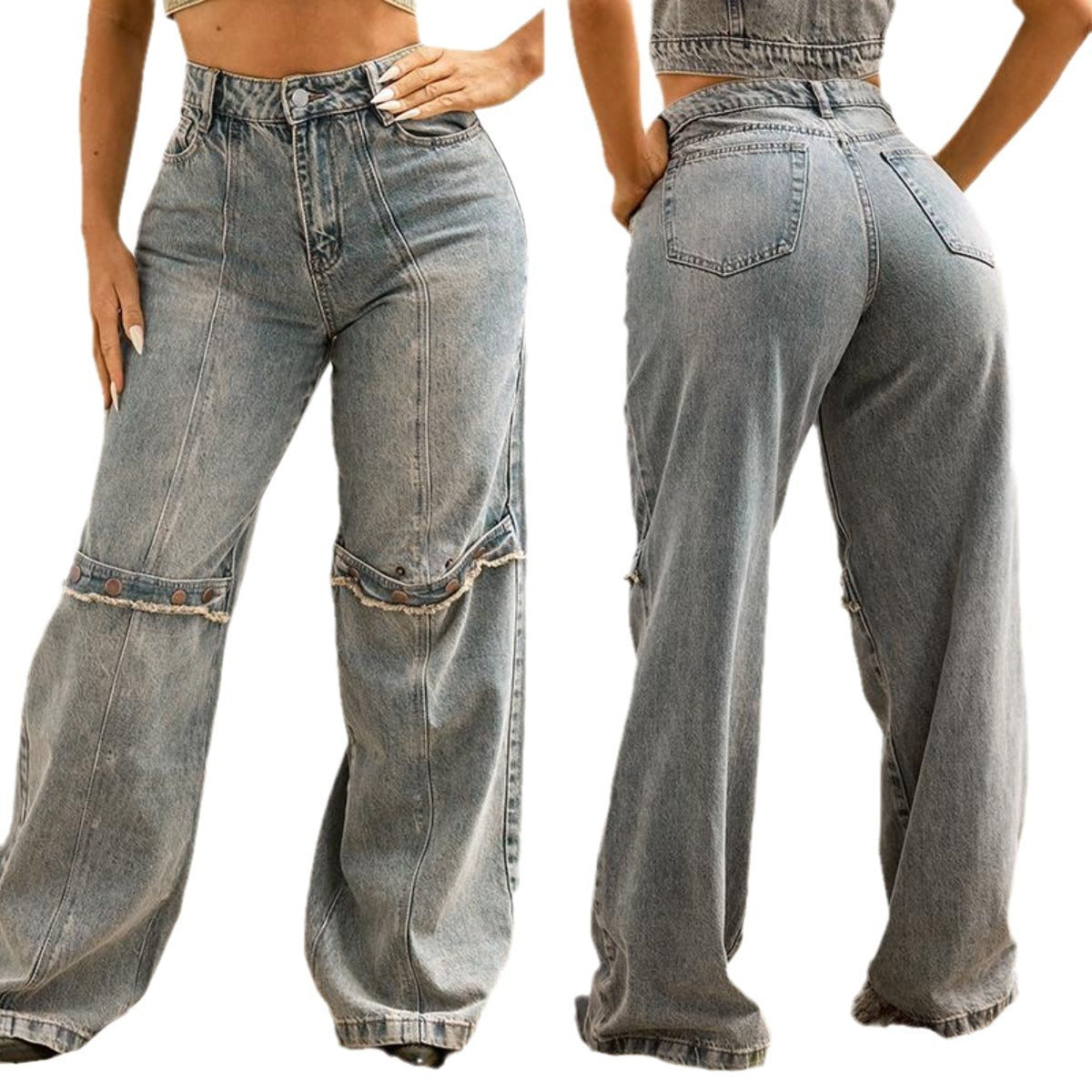 Y2k Baggy  Streetwear Denim Pants - BLAKESTORE-NG