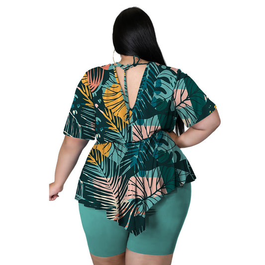 Bohemia Printed Sexy Outfit Plus Size - BLAKESTORE-NG