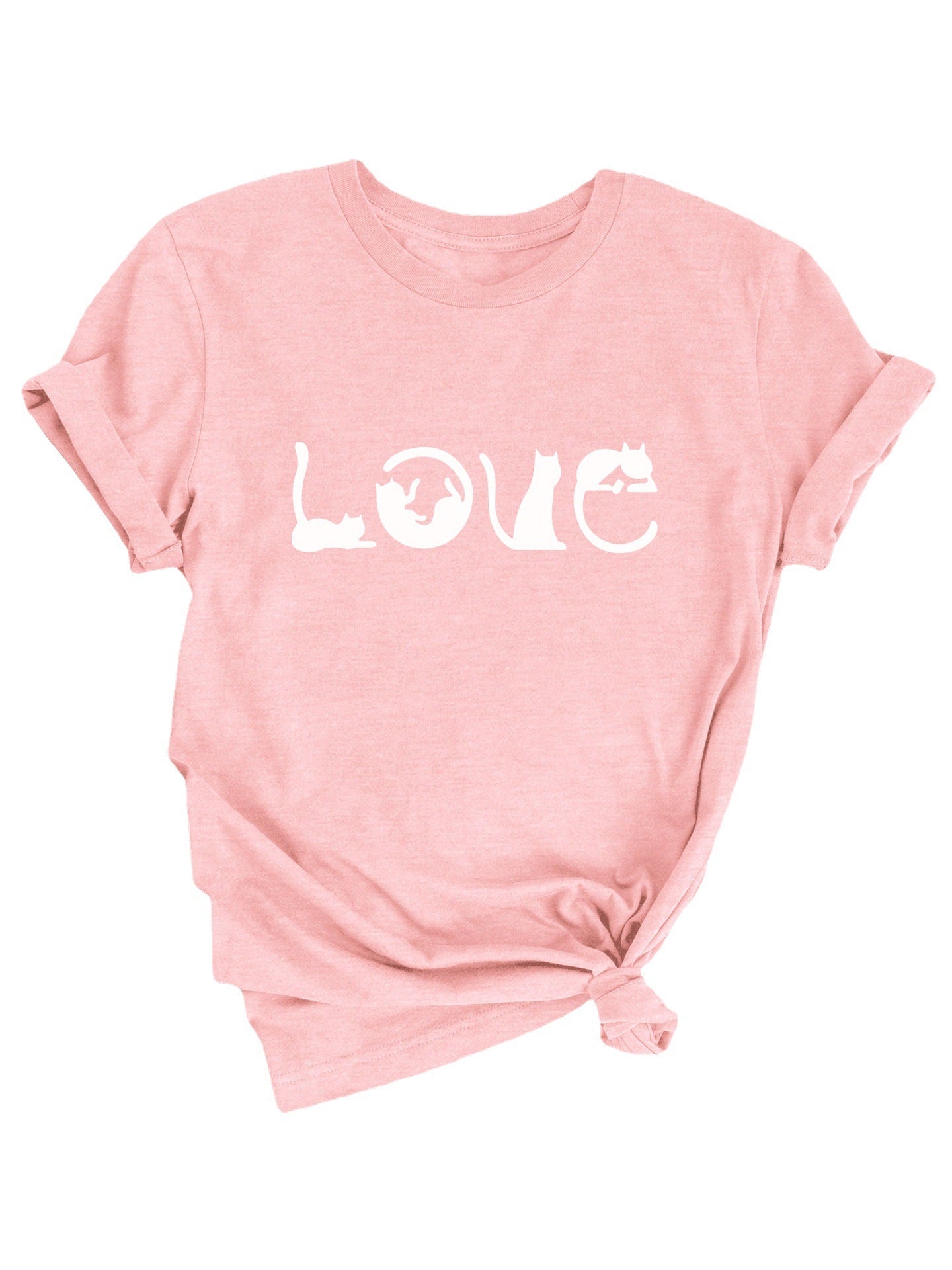 Valentine's Day LOVE Printed Women's  T-shirt - BLAKESTORE-NG