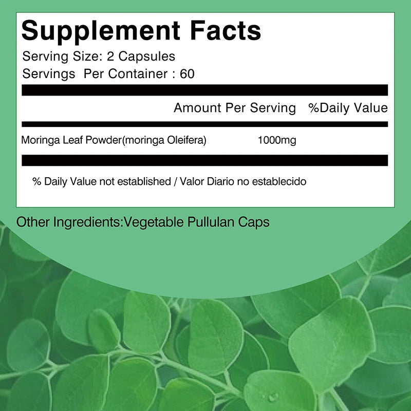 Moringa Supplement - Support Immune System, Energy, Metabolism, Antioxidant - BLAKESTORE-NG