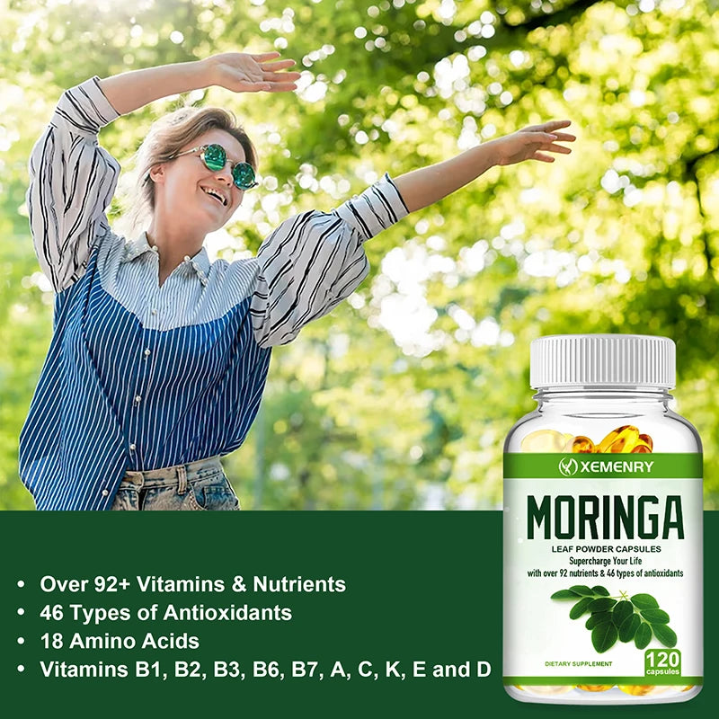 Moringa Supplement - Support Immune System, Energy, Metabolism, Antioxidant - BLAKESTORE-NG
