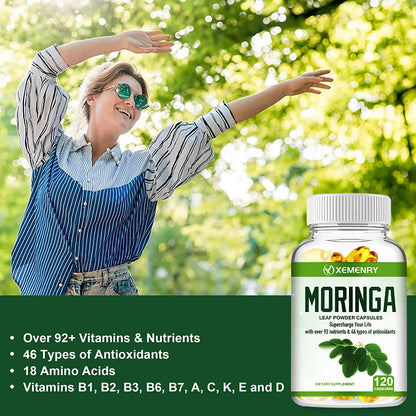 Moringa Supplement - Support Immune System, Energy, Metabolism, Antioxidant - BLAKESTORE-NG