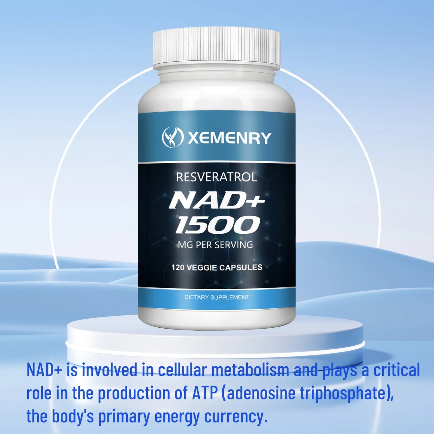 NAD+Supplements - with Resveratrol - Natural Energy Supplement. - BLAKESTORE-NG