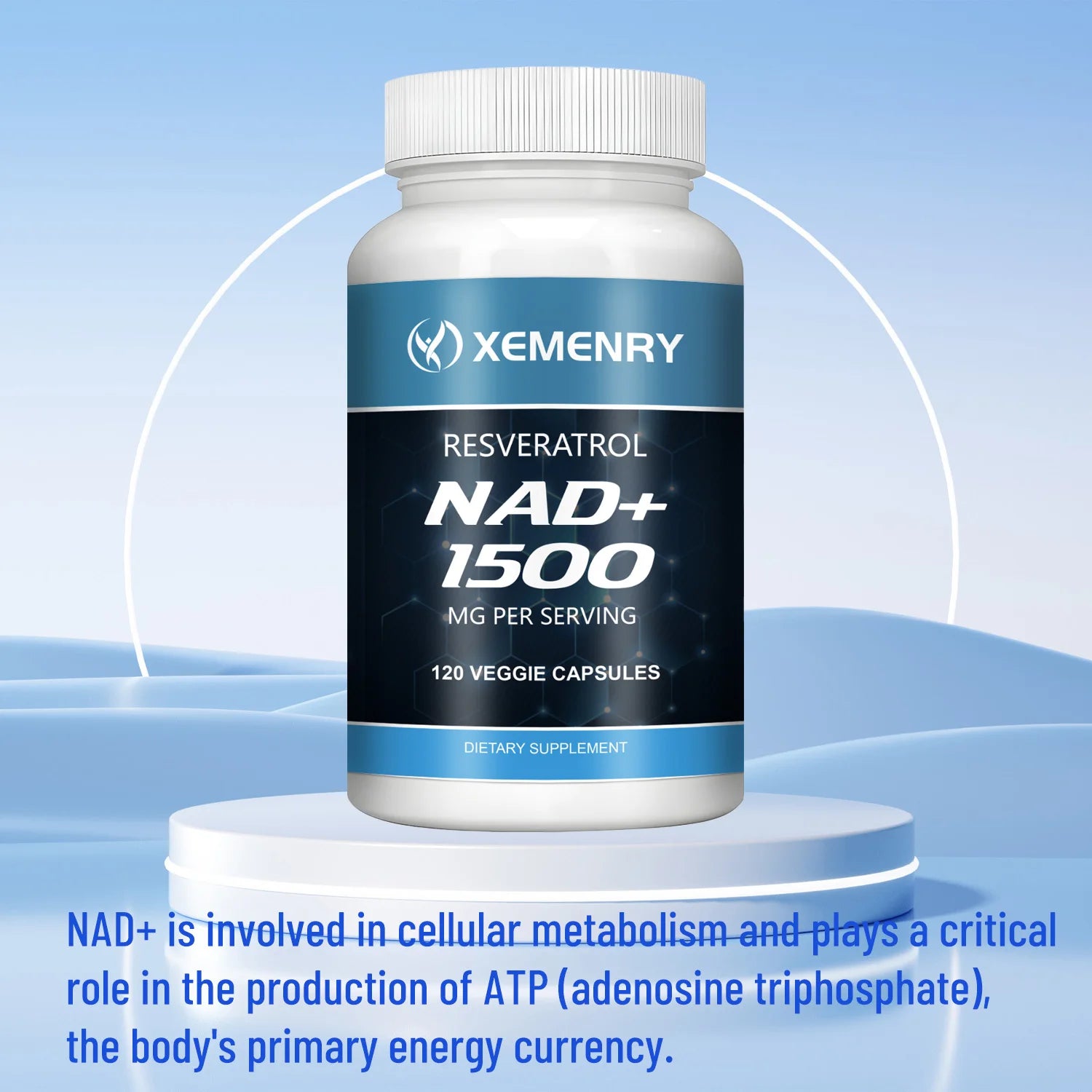 NAD+Supplements - with Resveratrol - Natural Energy Supplement. - BLAKESTORE-NG