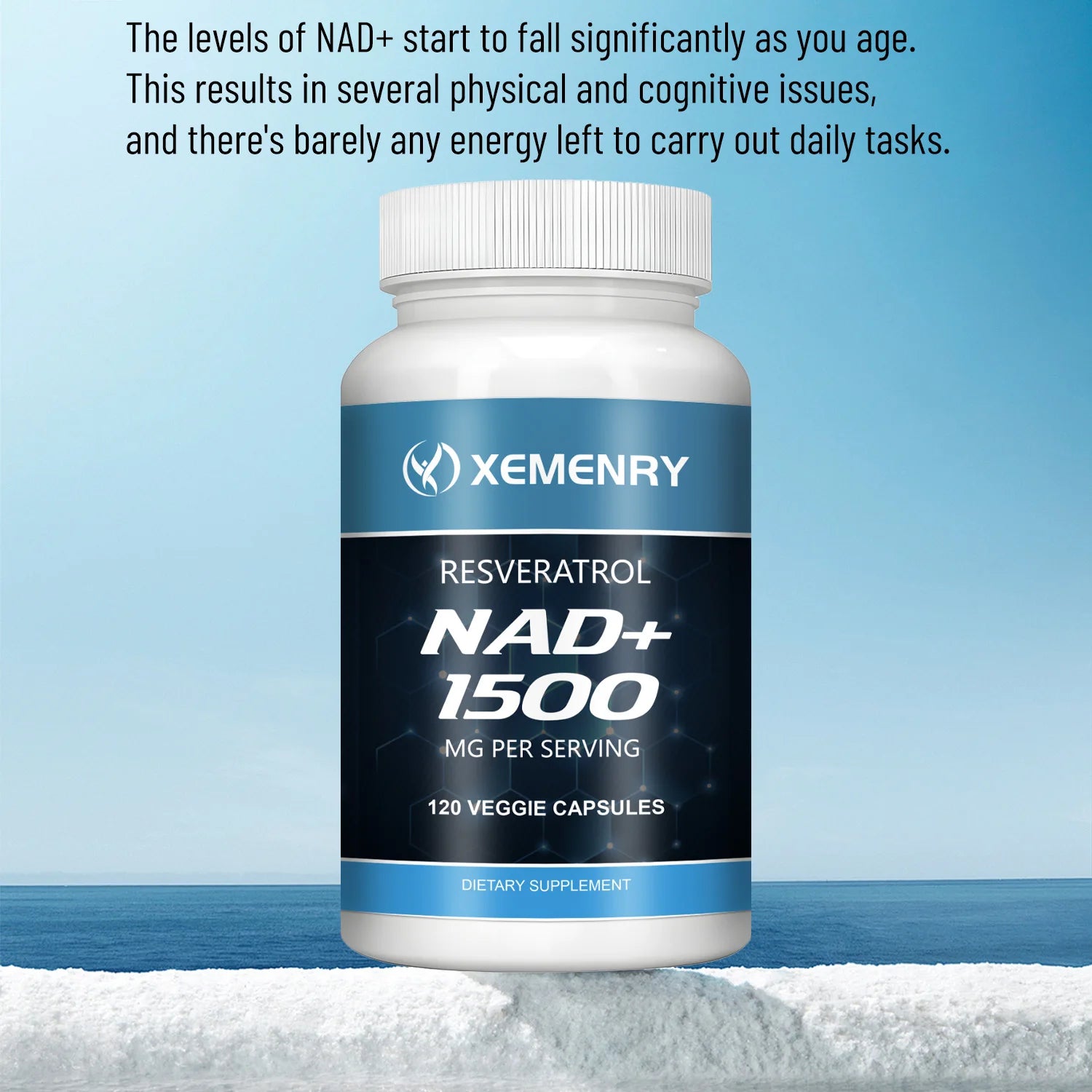 NAD+Supplements - with Resveratrol - Natural Energy Supplement. - BLAKESTORE-NG