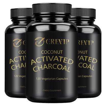 Detoxification, Gas Relieve &nbsp;&amp; Bloating Coconut Charcoal Supplement.