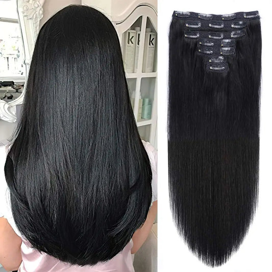 Unprocessed Full Head Brazilian Virgin Hair Extension.