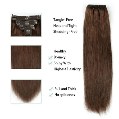 Unprocessed Full Head Brazilian Virgin Hair Extension.