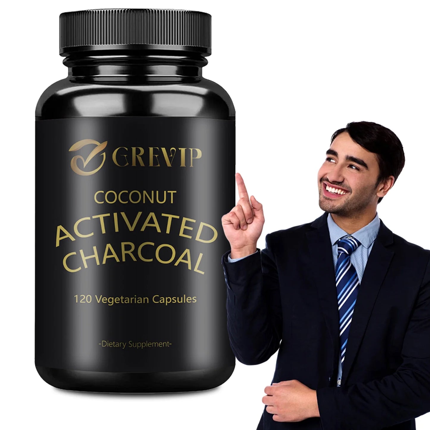 Detoxification, Gas Relieve &nbsp;&amp; Bloating Coconut Charcoal Supplement.