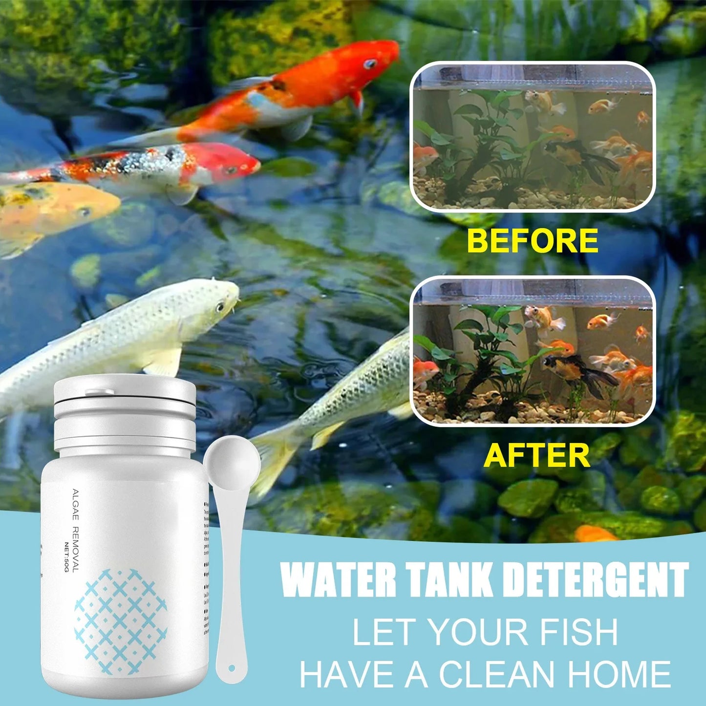 Fish Tank Cleaning Algae Tablets.