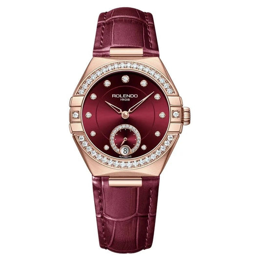 ROLENDO Constellation Women’s Automatic Watch | Sapphire & Leather 33mm - BLAKESTORE - NG