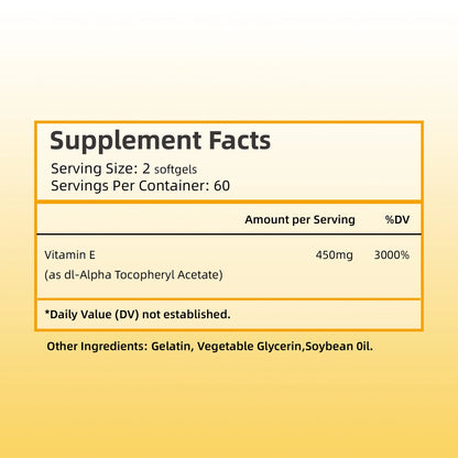 Vitamin E Capsules 450mg - Anti-aging Capsules. - BLAKESTORE-NG