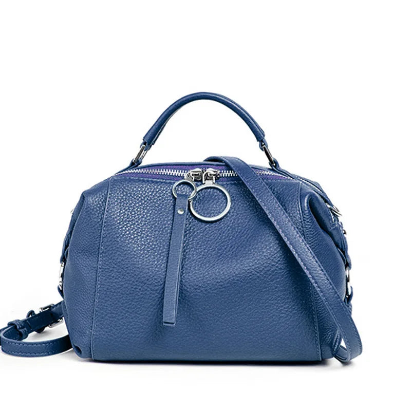 Zency Genuine Leather Cowhide Cross Body Bags.