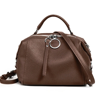 Zency Genuine Leather Cowhide Cross Body Bags.