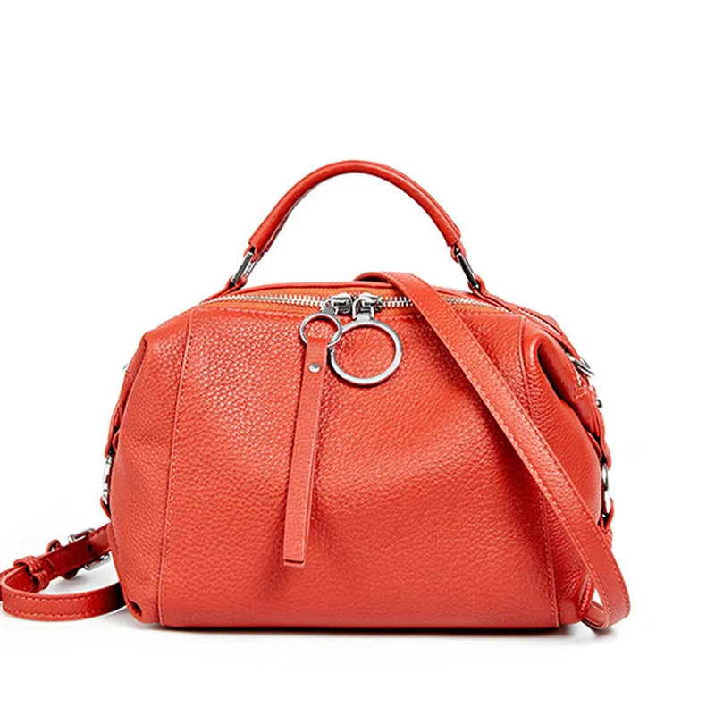 Zency Genuine Leather Cowhide Cross Body Bags.