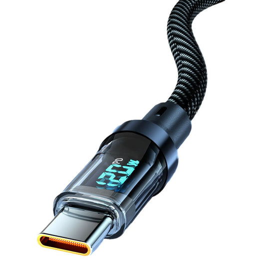 2M Transparent Glowing Type-C Data Cable.