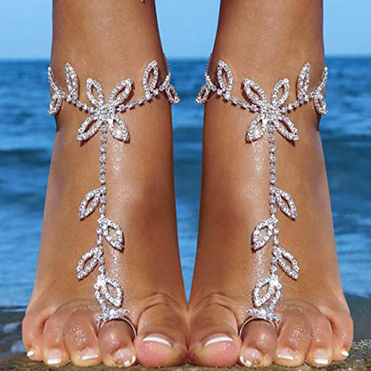Rhinestone Anklet Jewelry for Women.