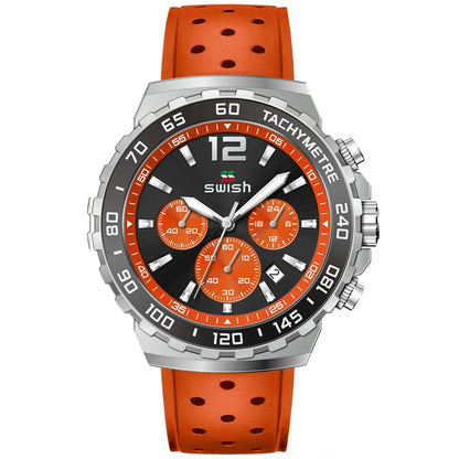 Sport Quartz Men Watch Silver Dial Chronograph Date - BLAKESTORE-NG