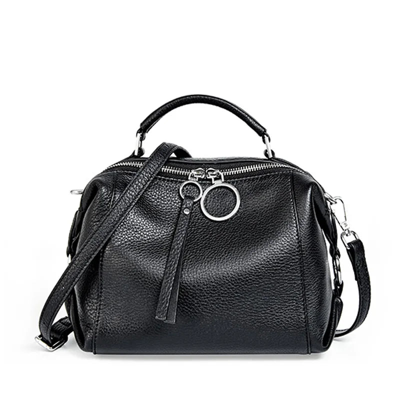 Zency Genuine Leather Cowhide Cross Body Bags.