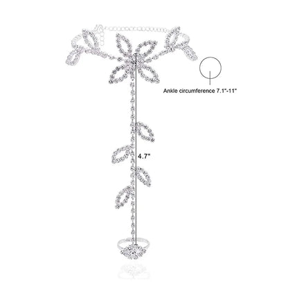 Rhinestone Anklet Jewelry for Women.