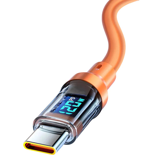 2M Transparent Glowing Type-C Data Cable.