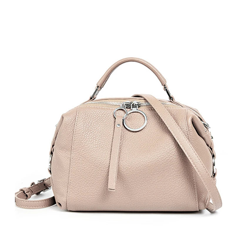 Zency Genuine Leather Cowhide Cross Body Bags.