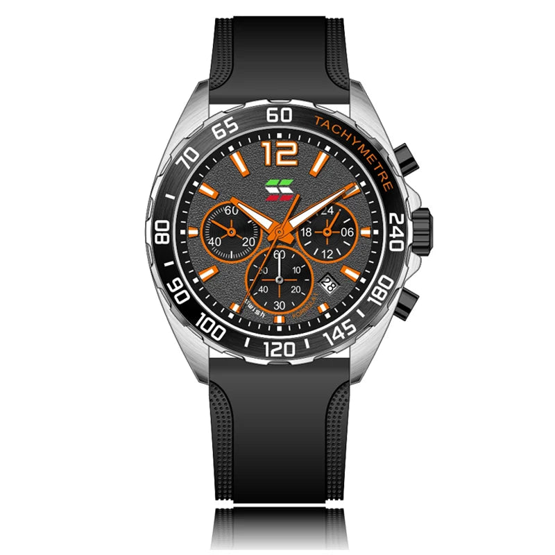 Green Blue Men Watches Sport Chronograph Wrist Watch. - BLAKESTORE-NG